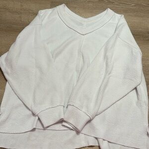 aerie oversized long sleeve shirt 🤍 size large